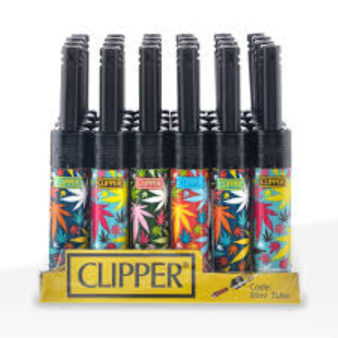 CLIPPER MINITUBE COLOR LEAVES REFILLABLE LIGHTER 